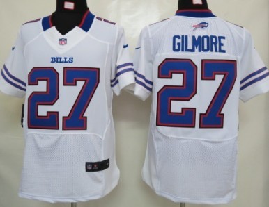 NFL East Buffalo Bills 27 Stephon Gilmore Nike Nike Elite Jersey White